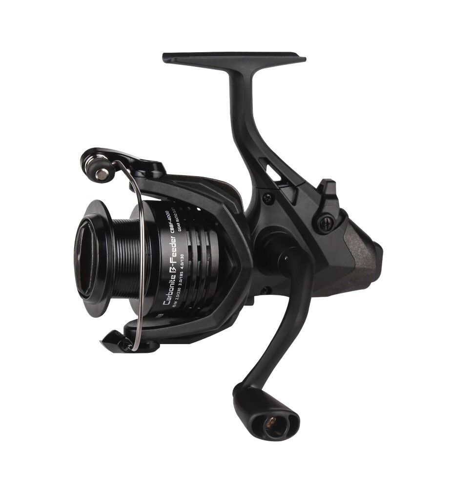 Okuma Carbonite XP140 Baitfeeder Spinning Fishing Reel With Spare Graphite Spool 1 Okuma Carbonite XP140 Baitfeeder Spinning Fishing Reel With Spare Graphite Spool