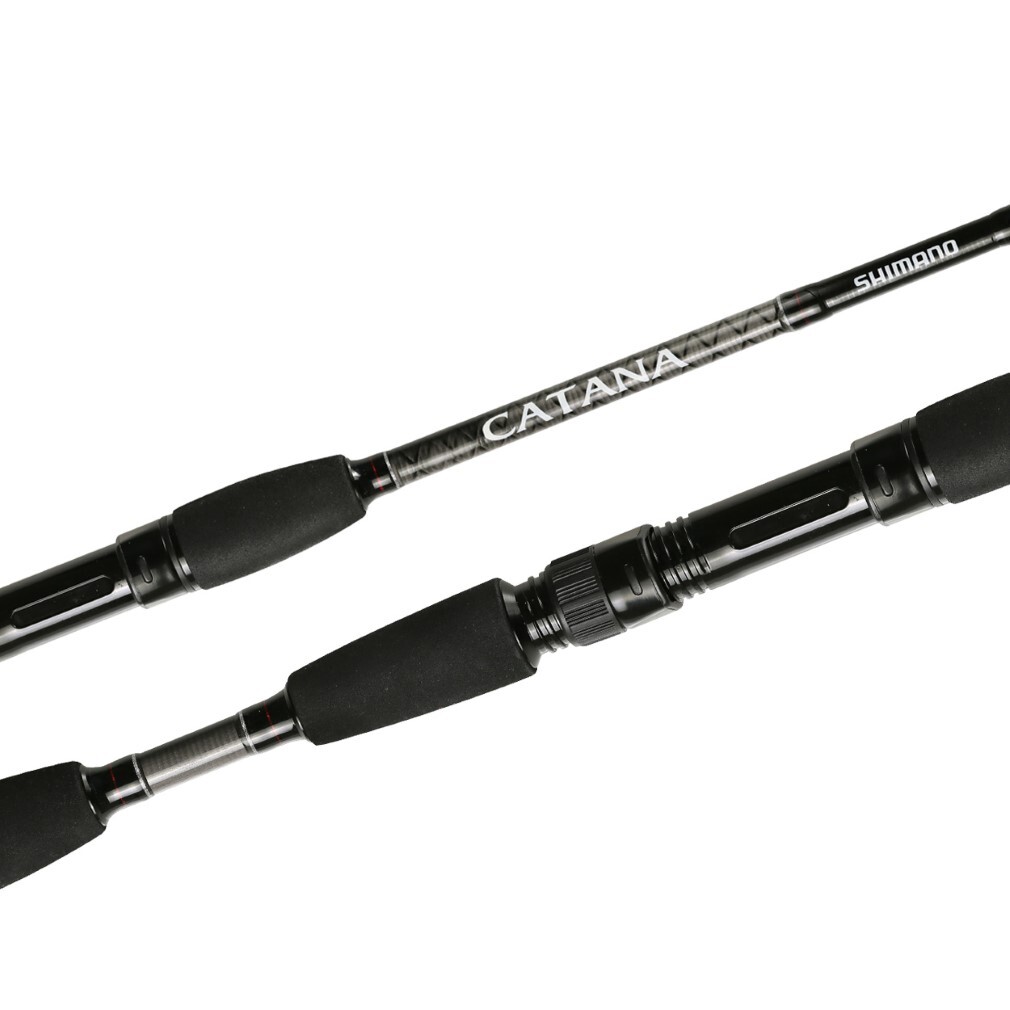 7ft Shimano Catana 2-4kg Soft Plastic Spin Rod - 2 Pce Graphite Fishing Rod 1 7ft Shimano Catana 2-4kg Soft Plastic Spin Rod - 2 Pce Graphite Fishing Rod