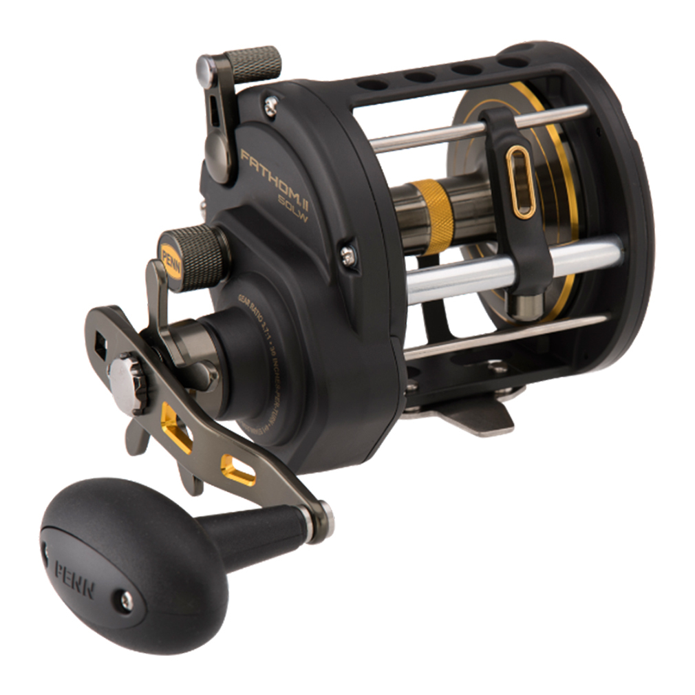 PENN Fathom II Level Wind Overhead Fishing Reel - 5 Bearing Overhead Reel 1 PENN Fathom II Level Wind Overhead Fishing Reel - 5 Bearing Overhead Reel