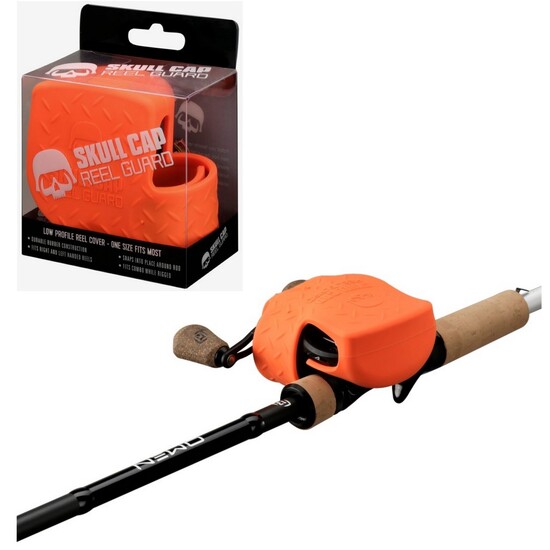 Reel Covers/Accessories 13 Fishing Orange Skull Cap Reel Guard Low Profile Baitcaster Fishing Reel Cover 2 Reel Covers/Accessories 13 Fishing Orange Skull Cap Reel Guard Low Profile Baitcaster Fishing Reel Cover - Image 2