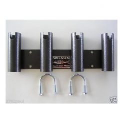 Rod Holders And Rod Rests Wilson Bull Bar Rod Holder Black Hammertone Aluminium 4 Hole 12 Rod Holders And Rod Rests Wilson Bull Bar Rod Holder Black Hammertone Aluminium 4 Hole -Reels outlet store bbrc4pcb 2